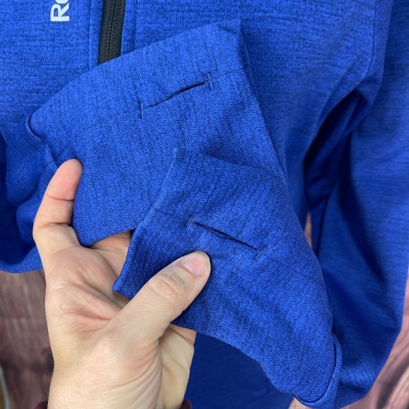 Reebok blue zipper closure hoodie jacket women’s size M - Picture 9 of 16